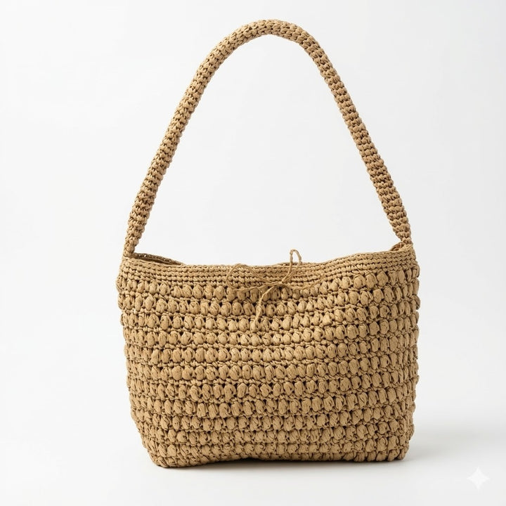 Spacious macramé bag with wide straps Kalsten