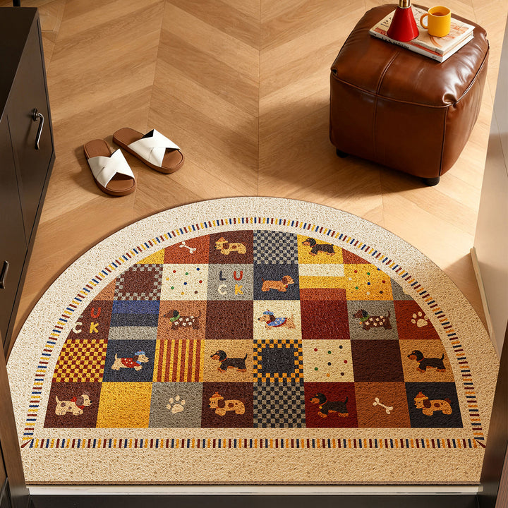 Decorative Dog-Themed Area Mat Kalsten