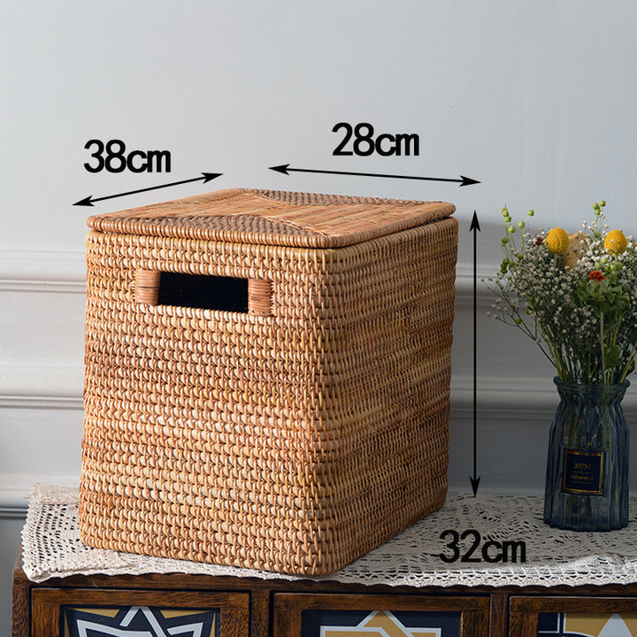 Women rectangular rattan storage basket Kalsten