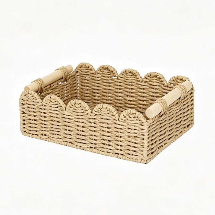 Decorative storage basket with wave edge Kalsten