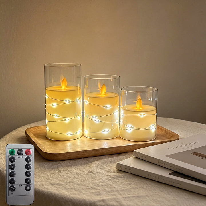 LED Scented Candle with Flame Effect Kalsten