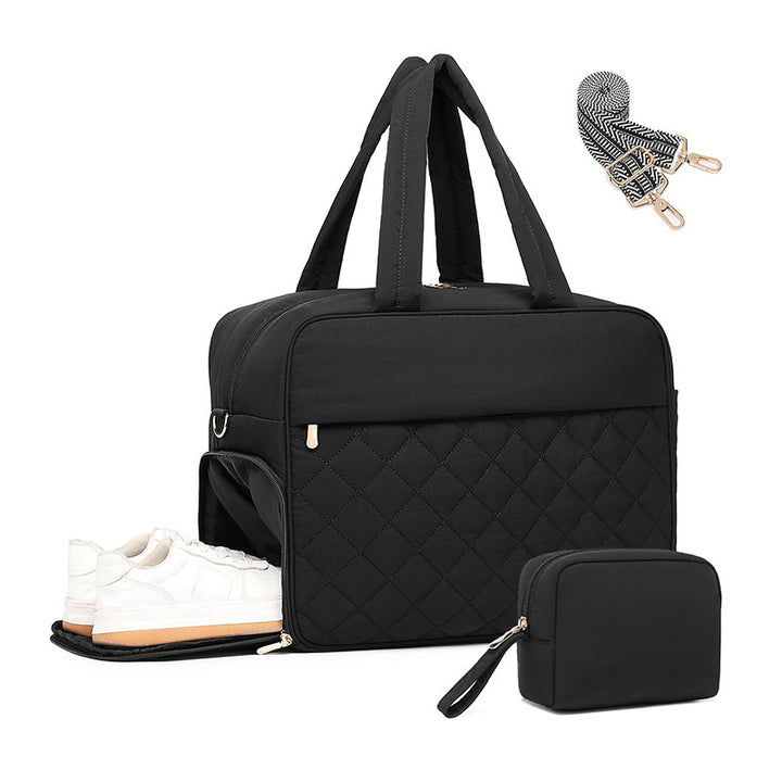 Multifunctional sports and travel bag with separate shoe and cosmetic pouch Kalsten