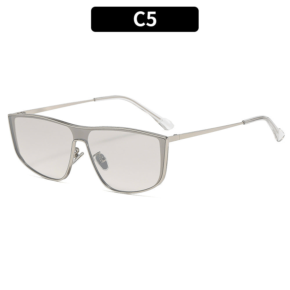 Sleek Angular Frame Sunglasses