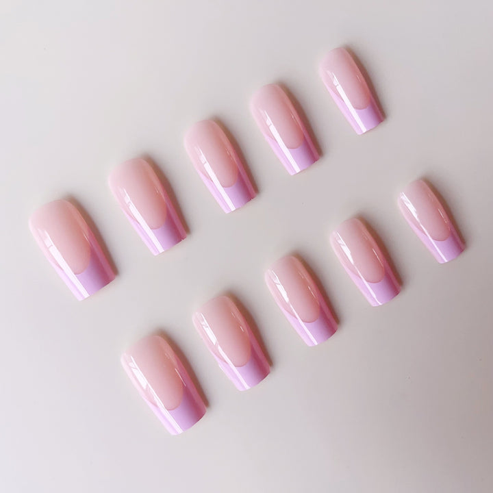 Acrylic nail set with elegant French tip Kalsten