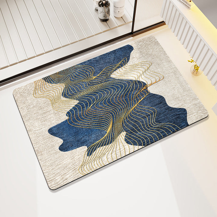 Floral Print Bath Mat Kalsten