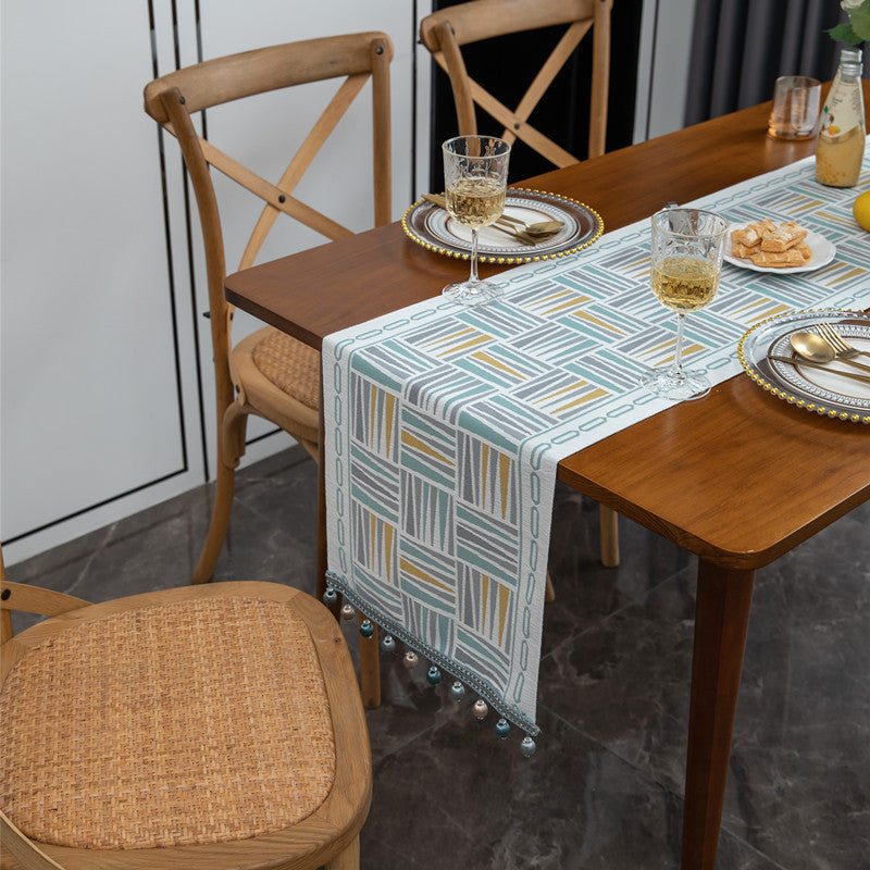 Geometric Pattern Table Runner