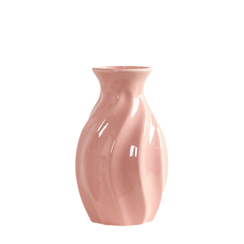 Artistic Swirling Ceramic Flower Vase Kalsten