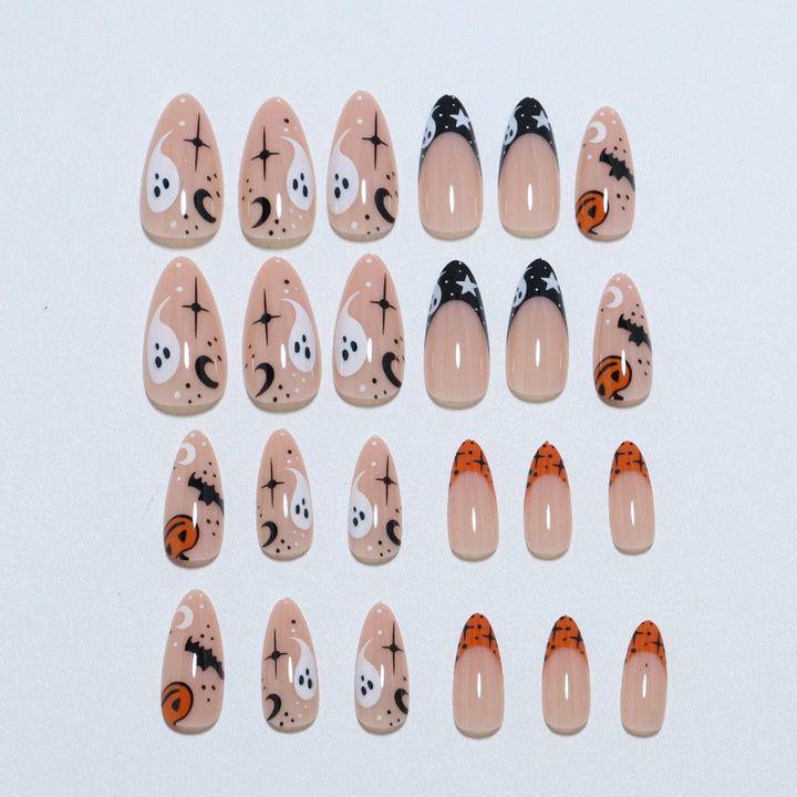 Artistic Halloween-Themed Press-On Nail Set Kalsten 1789805113