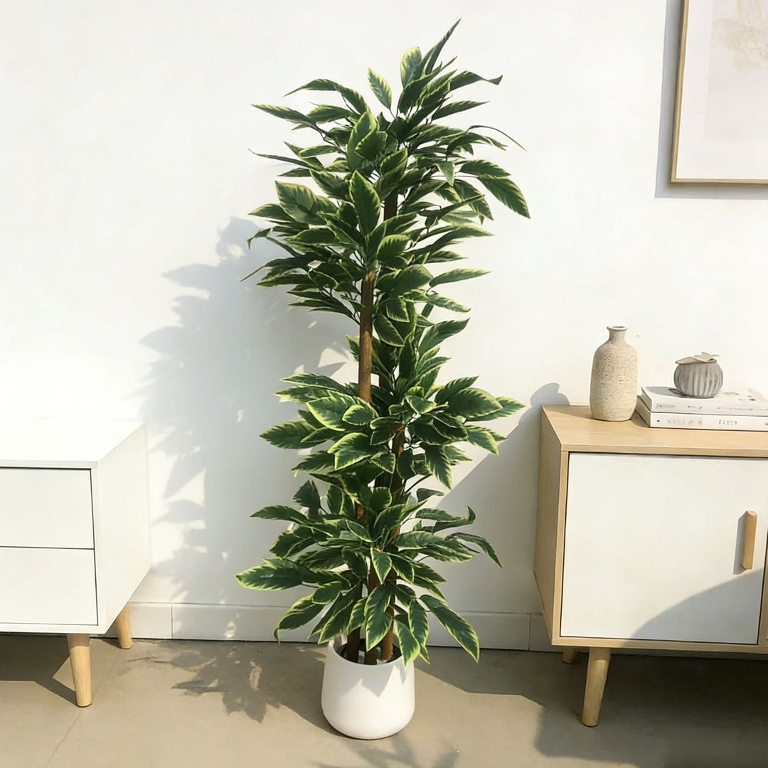 Lifelike Indoor Faux Foliage Plant