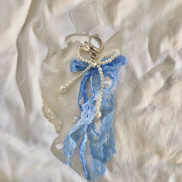 Elegant Pearl Embellished Charm Keychain Kalsten