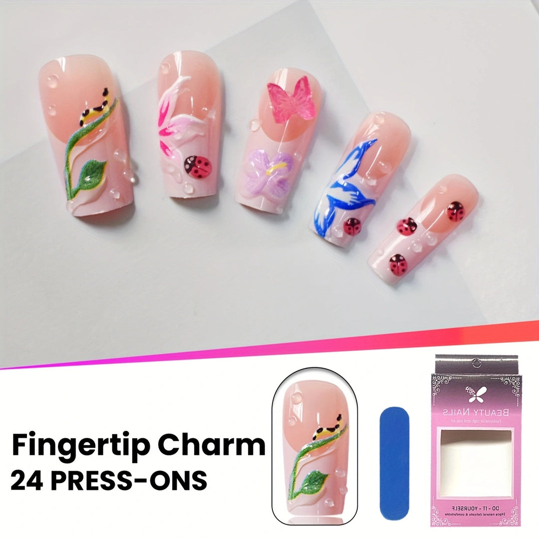 Floral Art Press-On Nails Kalsten