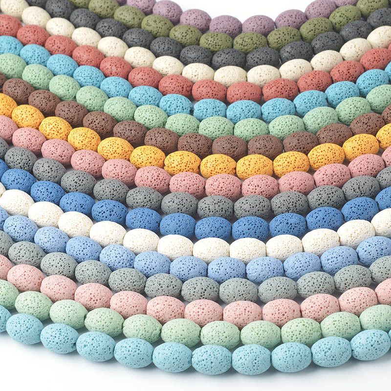 Lava Stone Bead Necklace Kalsten