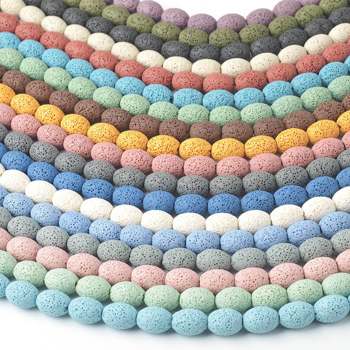 Lava Stone Bead Necklace Kalsten