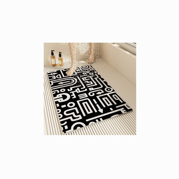 Slip-Resistant Geometric Bath Mat Kalsten