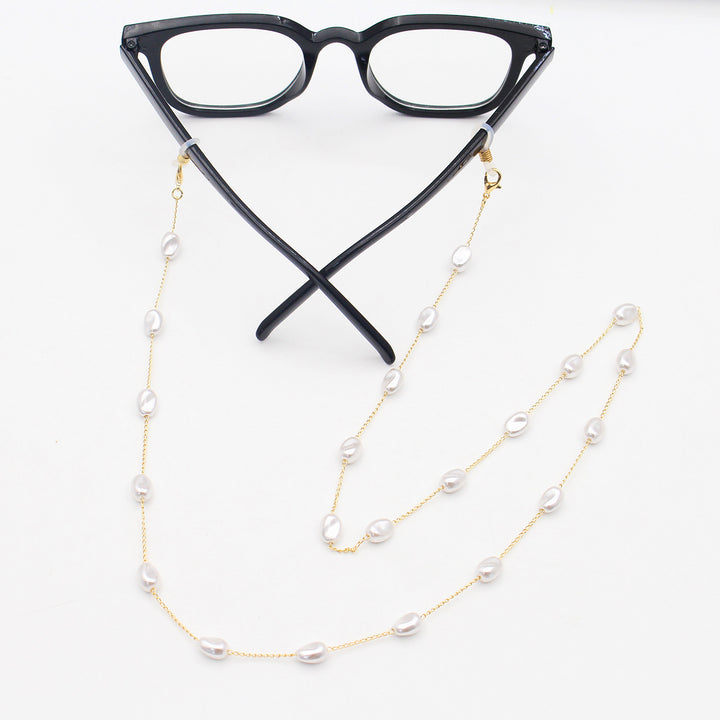 Pearl-Accented Eyewear Chain Kalsten