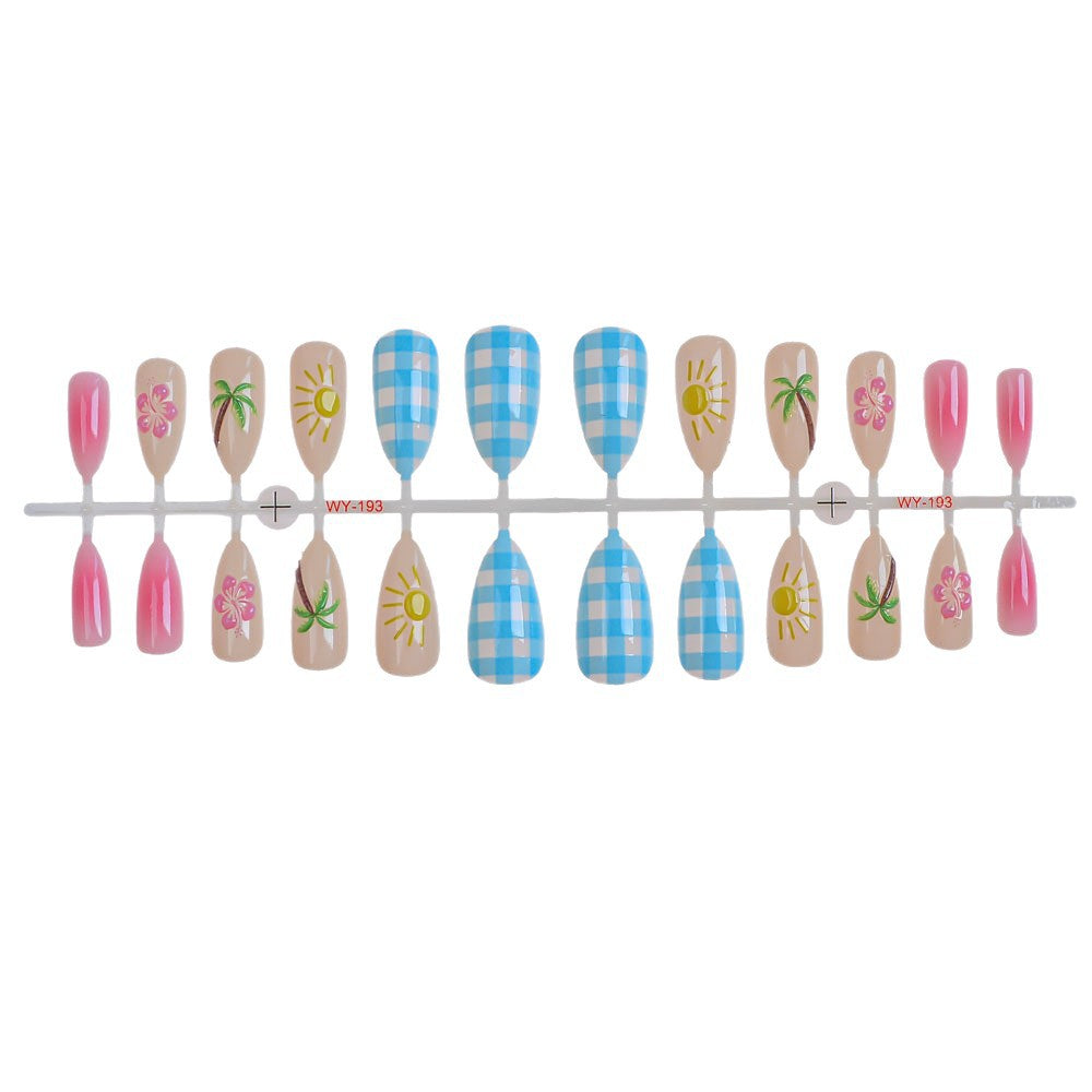 Tropical-Themed Press-On Nail Art Collection Kalsten