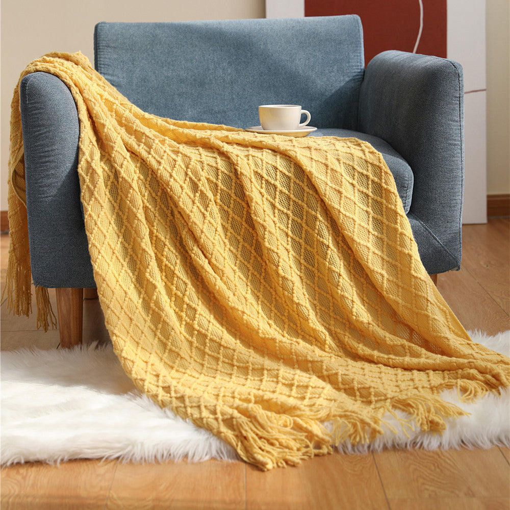 Cozy Knit Throw Blanket
