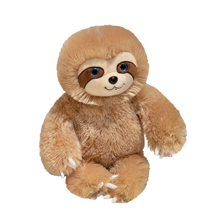 Plush Sitting Sloth Cuddle Companion with Poseable Limbs and Embroidered Face Kalsten