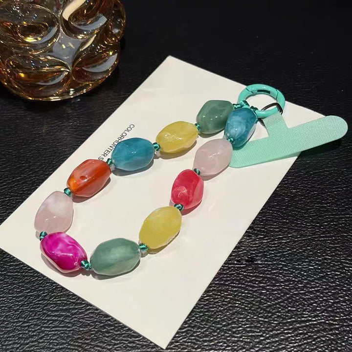 Vibrant Beaded Charm Key Holder Kalsten