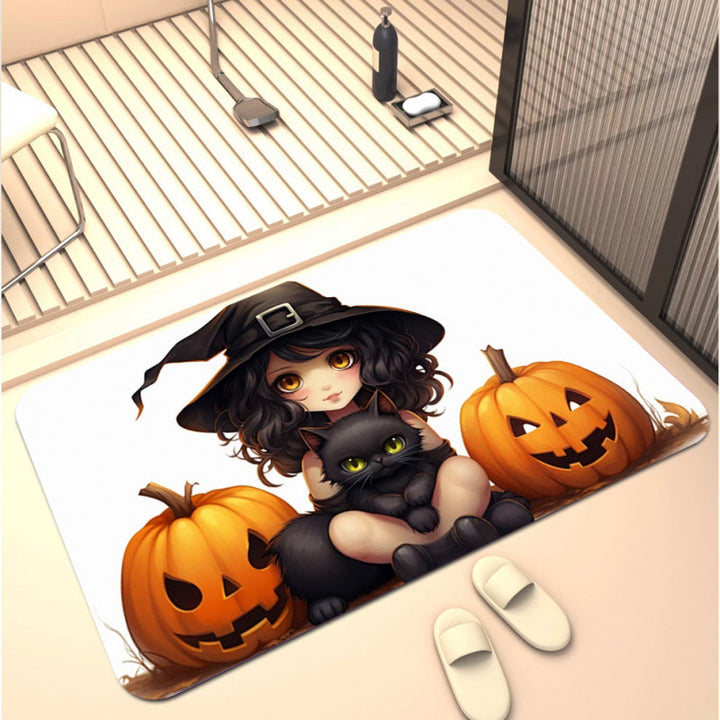 Halloween-Themed Decorative Bath Mat