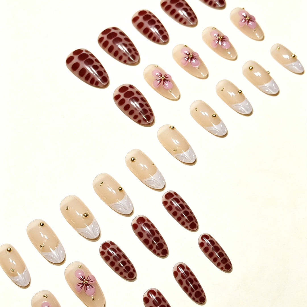 Floral Art Press-On Nail Tips Kalsten