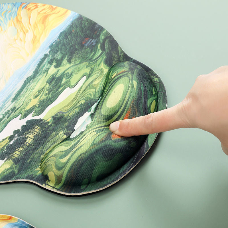 Ergonomic Illustration Mouse Pad