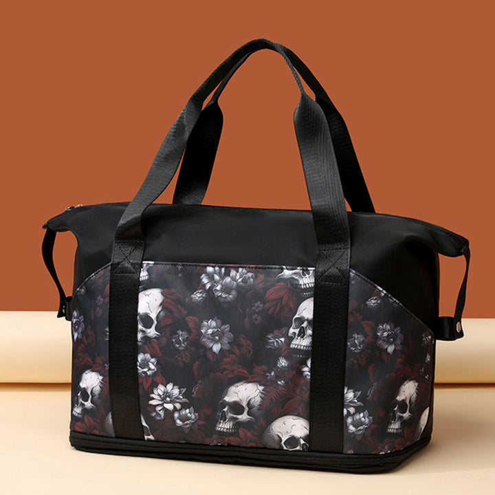 Artistic Skull Print Gym Duffel Bag Kalsten