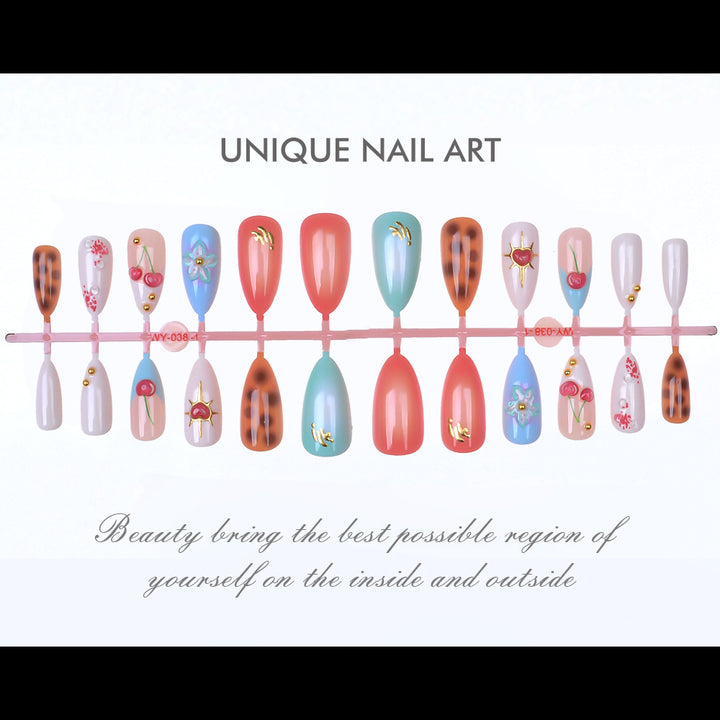 Elegant Decorative Press-On Nail Art Set Kalsten