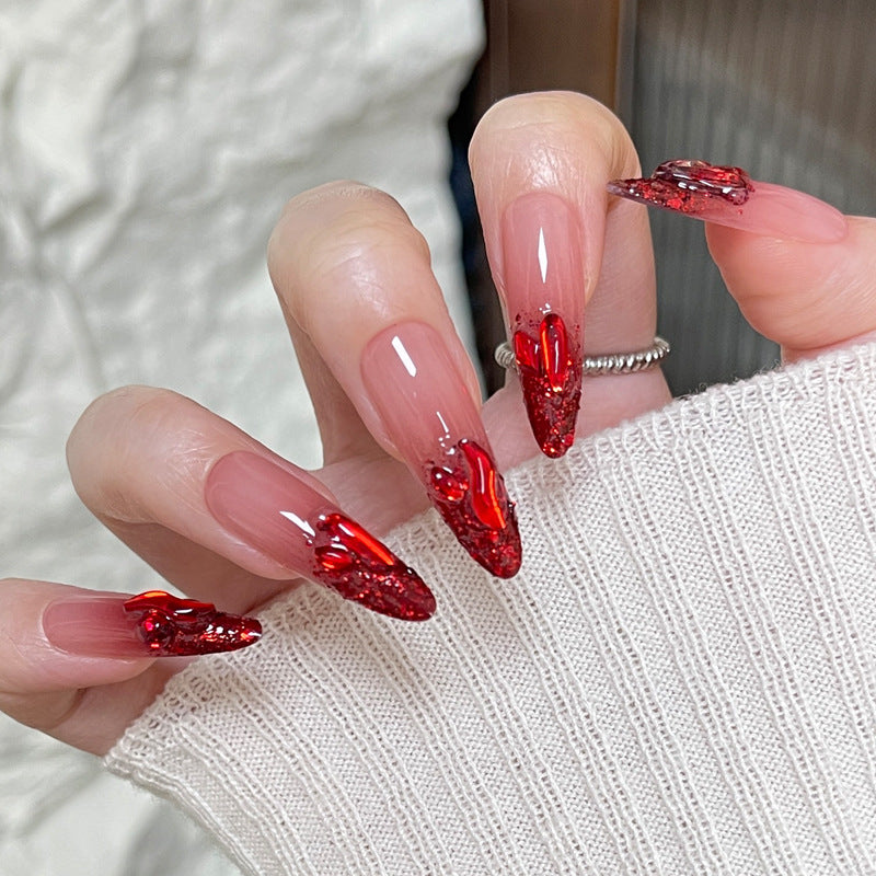 Artistic Gradient Stiletto Nails Kalsten