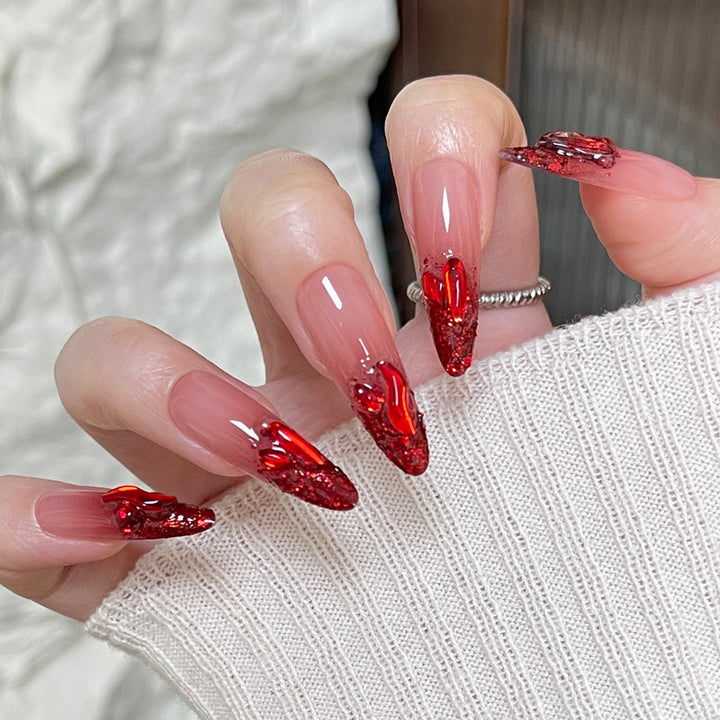 Artistic Gradient Stiletto Nails Kalsten