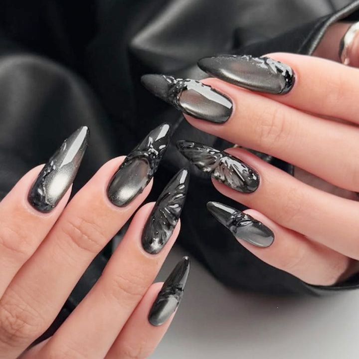 Creative artificial nail set with elegant design and different shapes Kalsten