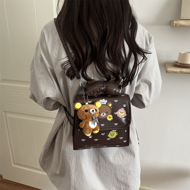Cute Cartoon Print Crossbody Bag