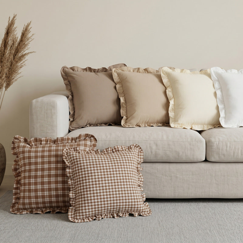 Ruffled Decorative Throw Pillow