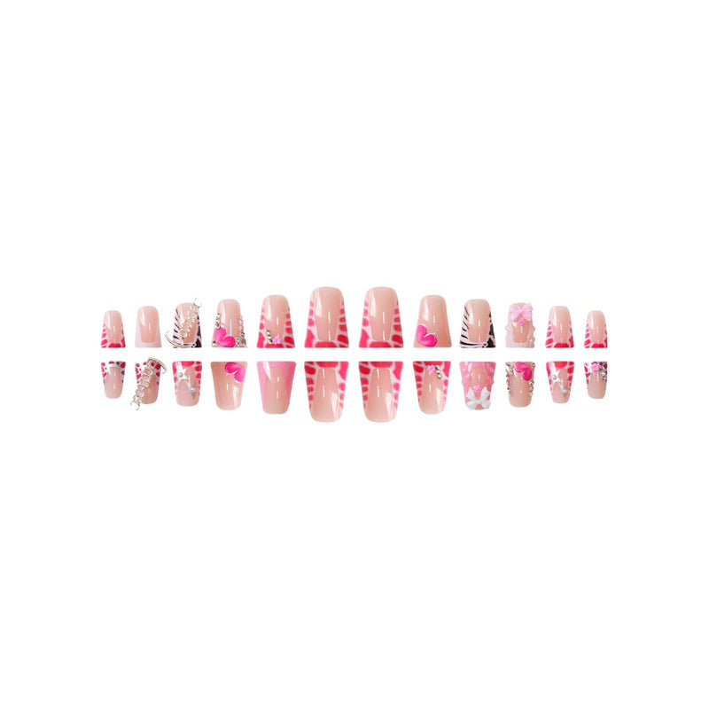 Floral Design Press-On Nail Set Kalsten
