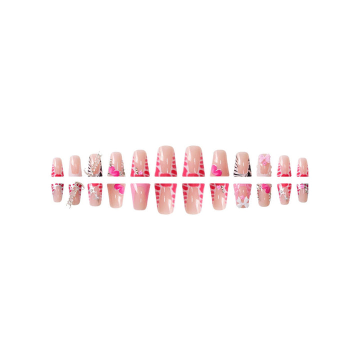 Floral Design Press-On Nail Set Kalsten