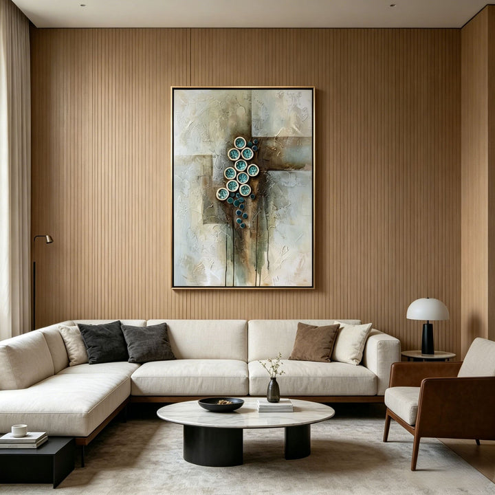 Textured Abstract Wall Art for Modern Interiors