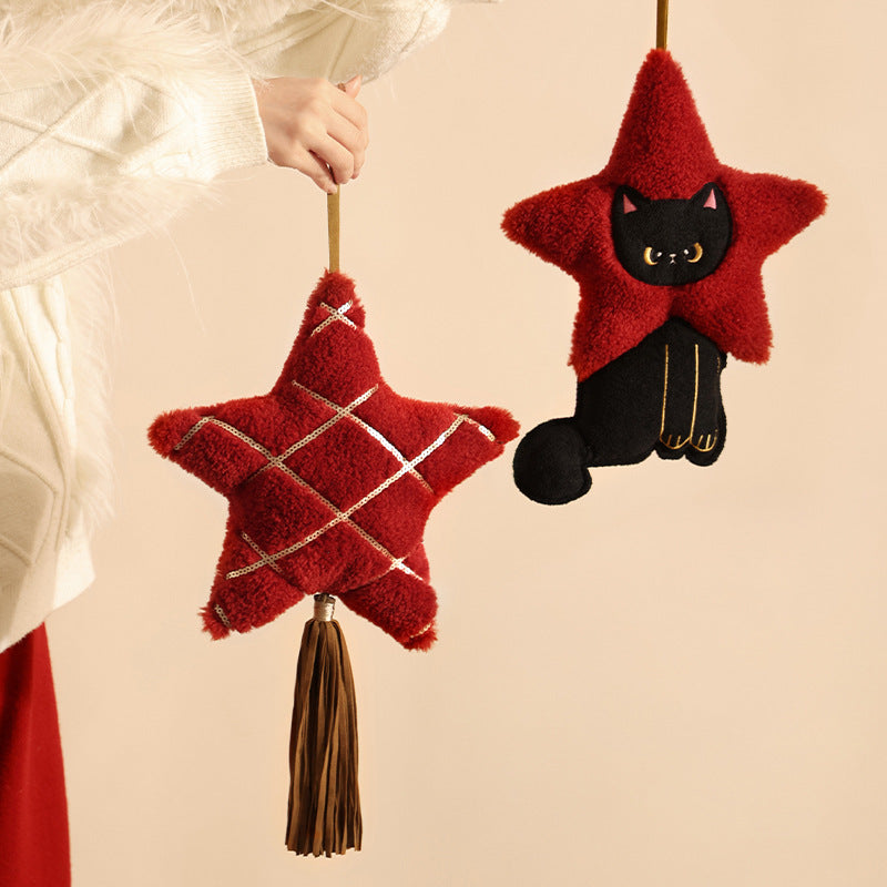 Plush Hanging Decoration Cat in Star Costume with Hanging Loop Kalsten