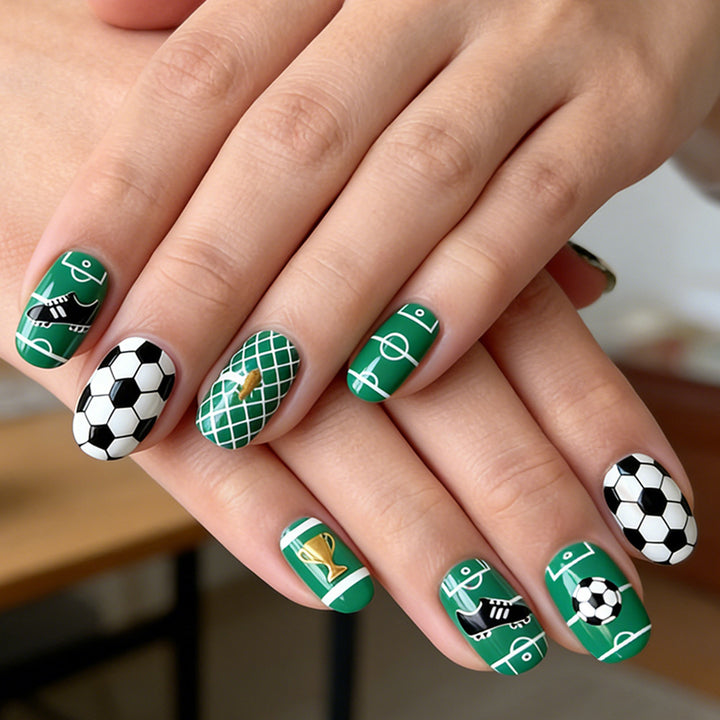 Themed Soccer Nail Art Set Kalsten