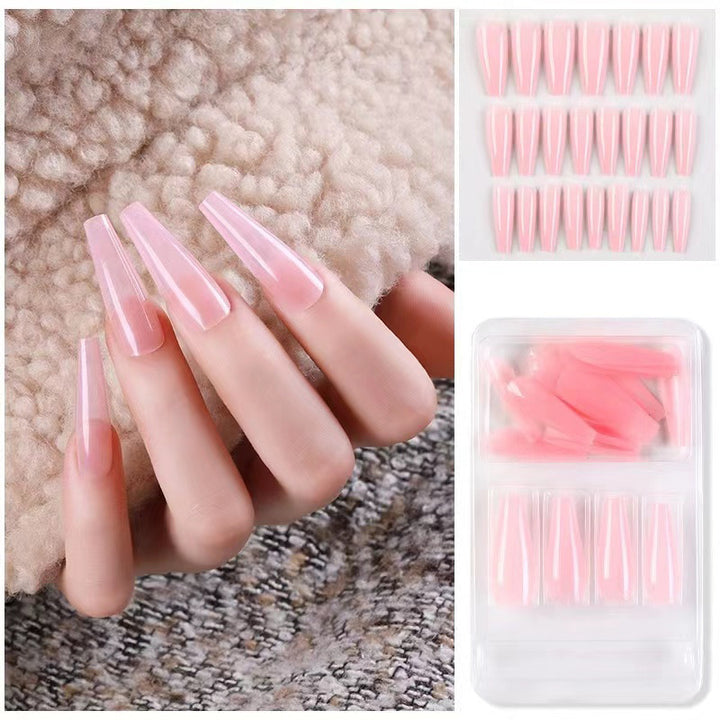 Acrylic nail set with delicate shine and elegant shape Kalsten