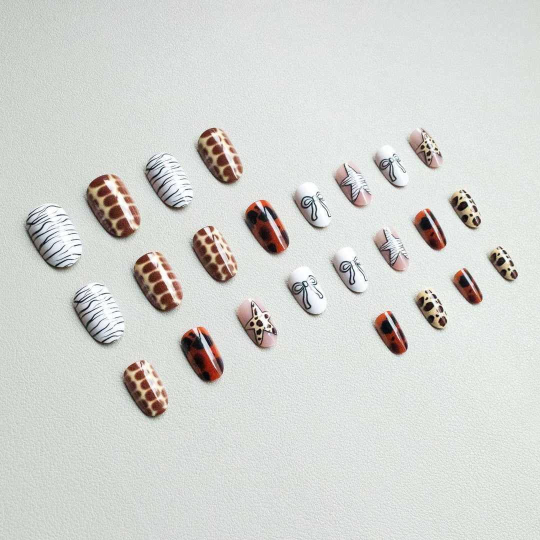 Artistic Animal Print Nail Art Kit