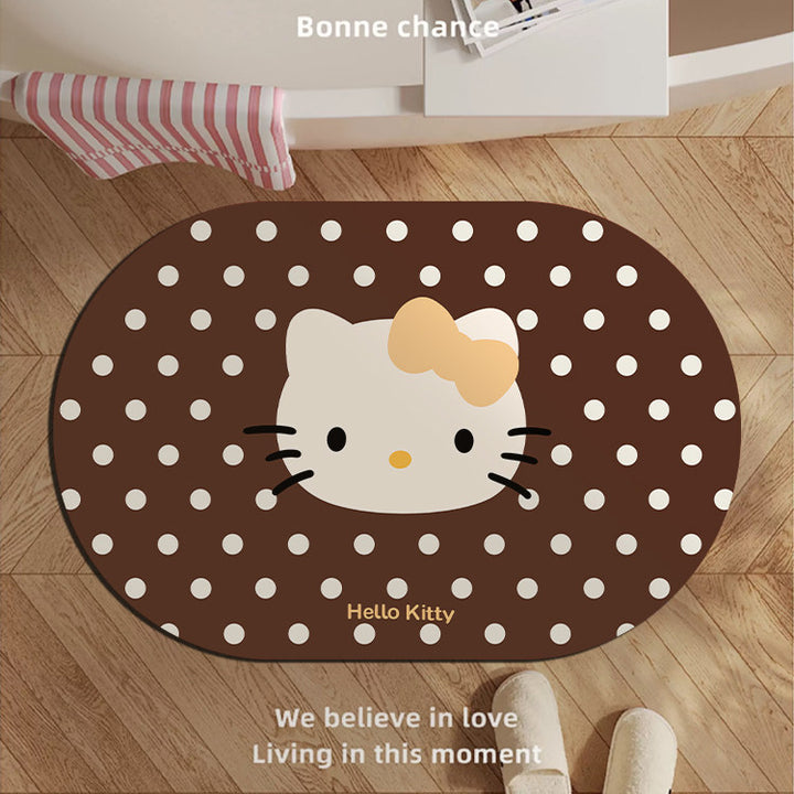 Playful Bunny-Themed Bath Mat