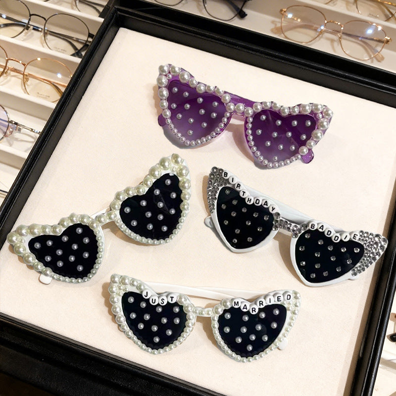 Bridal Heart-Shaped Sunglasses Kalsten