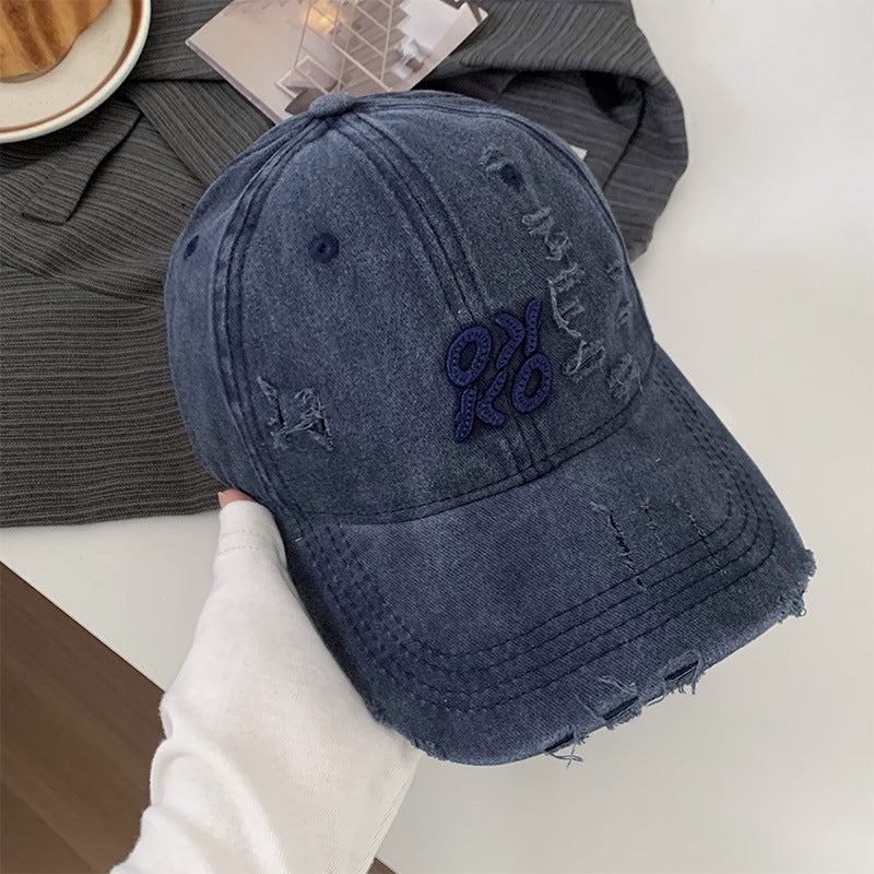 Distressed Vintage Embroidered Cap