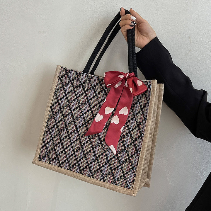 Decorative Quilted Tote Bag