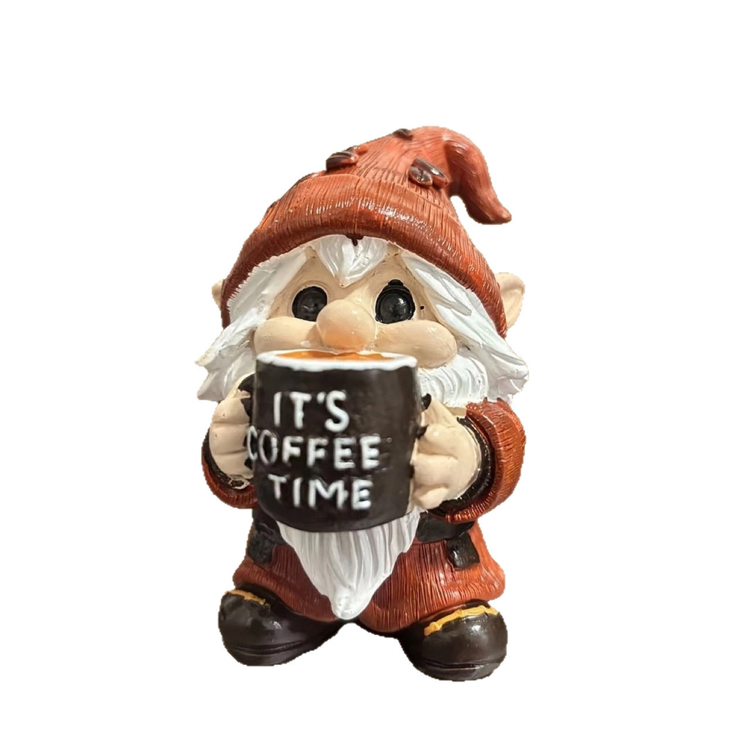Decorative Coffee Drinking Christmas Figure Kalsten