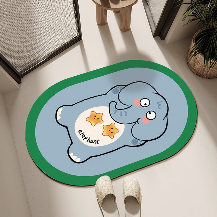 Cute Cartoon Dog Bath Mat Kalsten