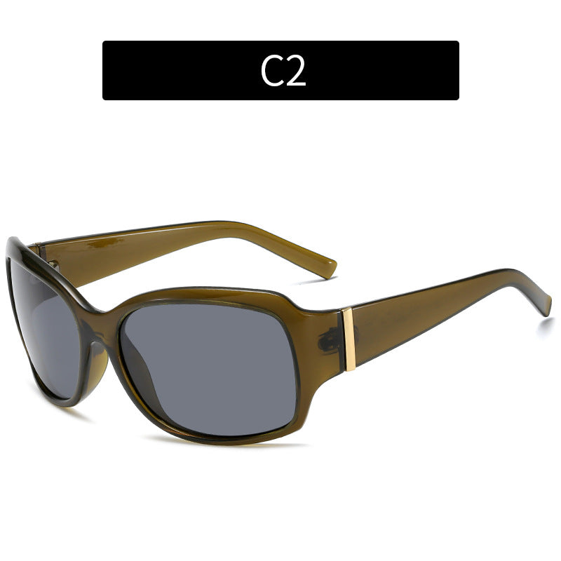 Oversized Gradient Lens Sunglasses Modern Look