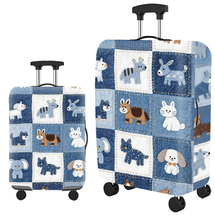 Artistic Cat-Themed Hard Shell Suitcase Kalsten