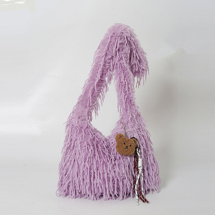Fluffy Fringe Fashion Handbag