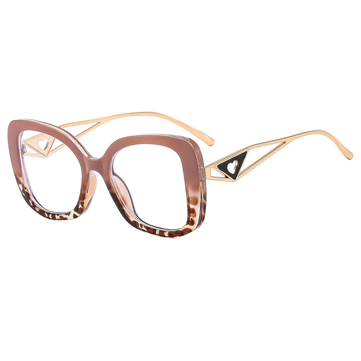 Ladies fashionable oversized sunglasses with luxurious heart detail Kalsten